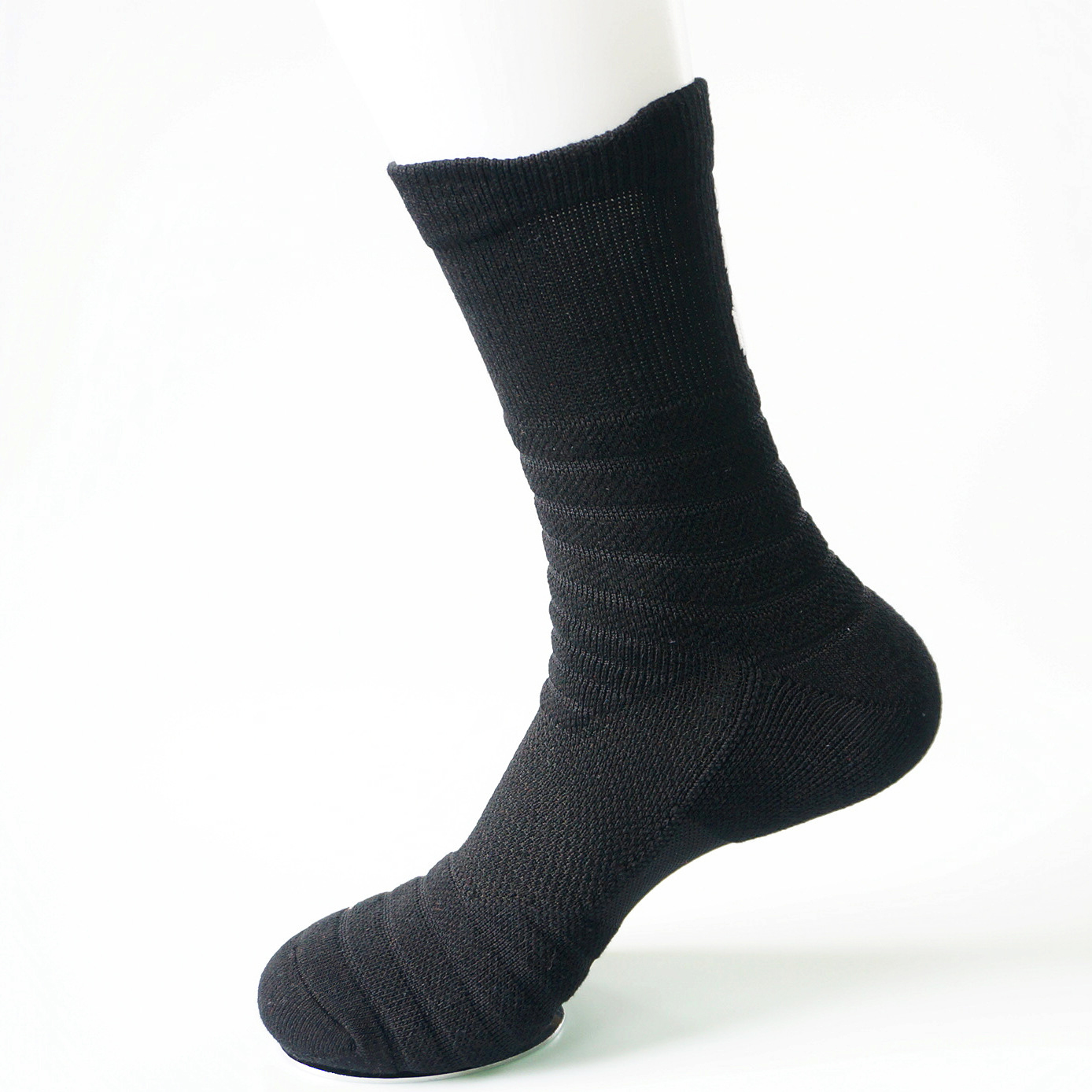 Men Non Slip Outdoor Running Professional Sports Socks Basketball Socks Terry Towel Bottom Compresssion Socks